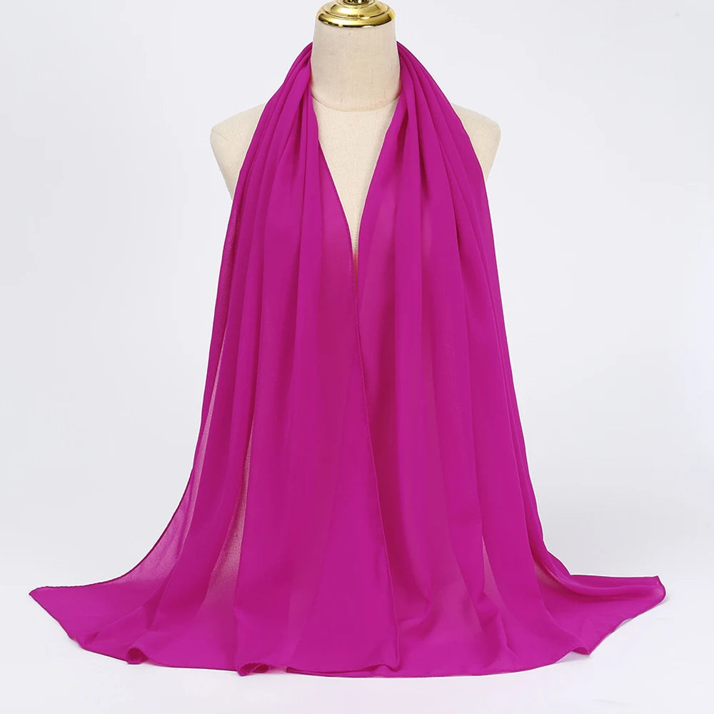 Muslim Chiffon Hijab Scarf - Elegant & Versatile - VaultHaus