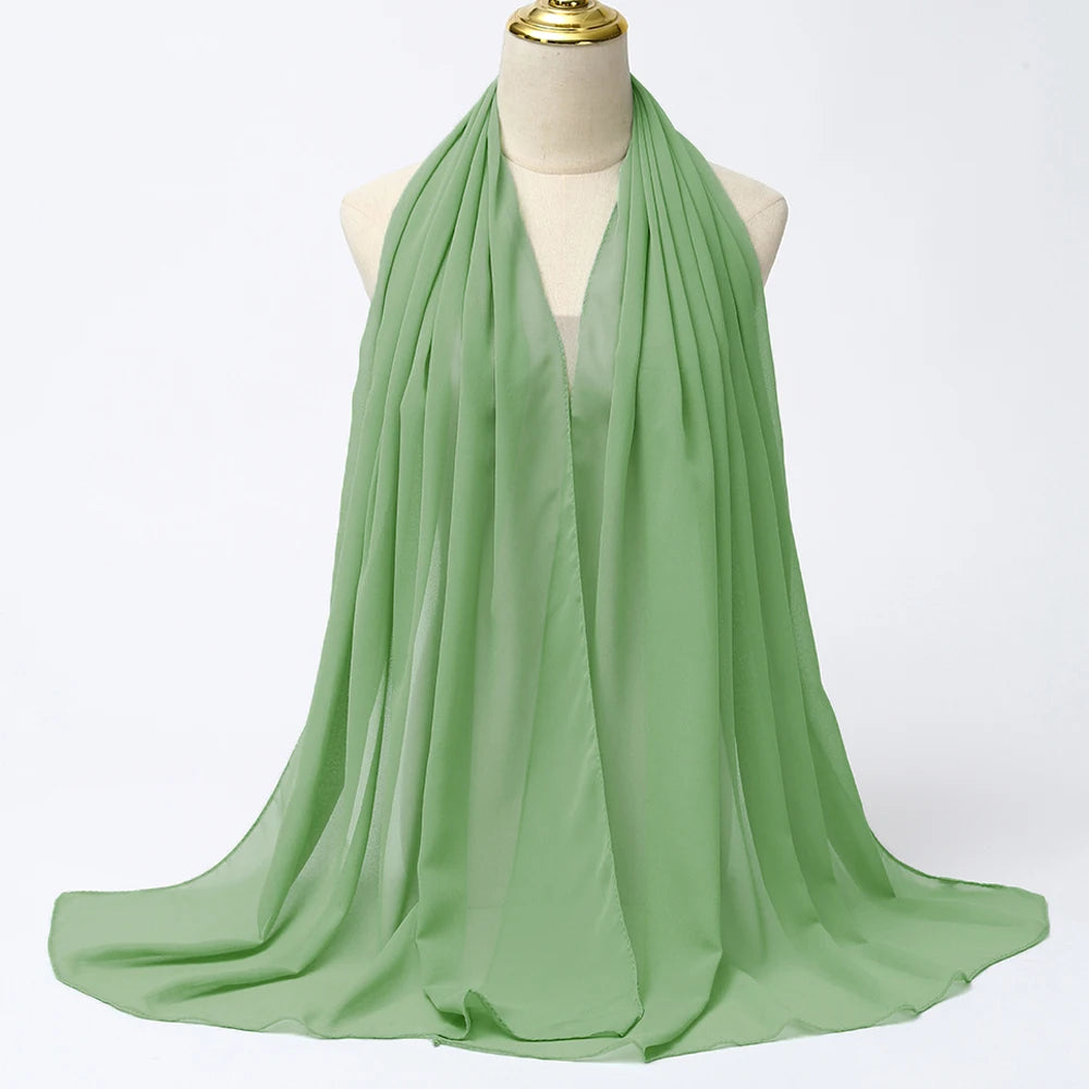 Muslim Chiffon Hijab Scarf - Elegant & Versatile - VaultHaus