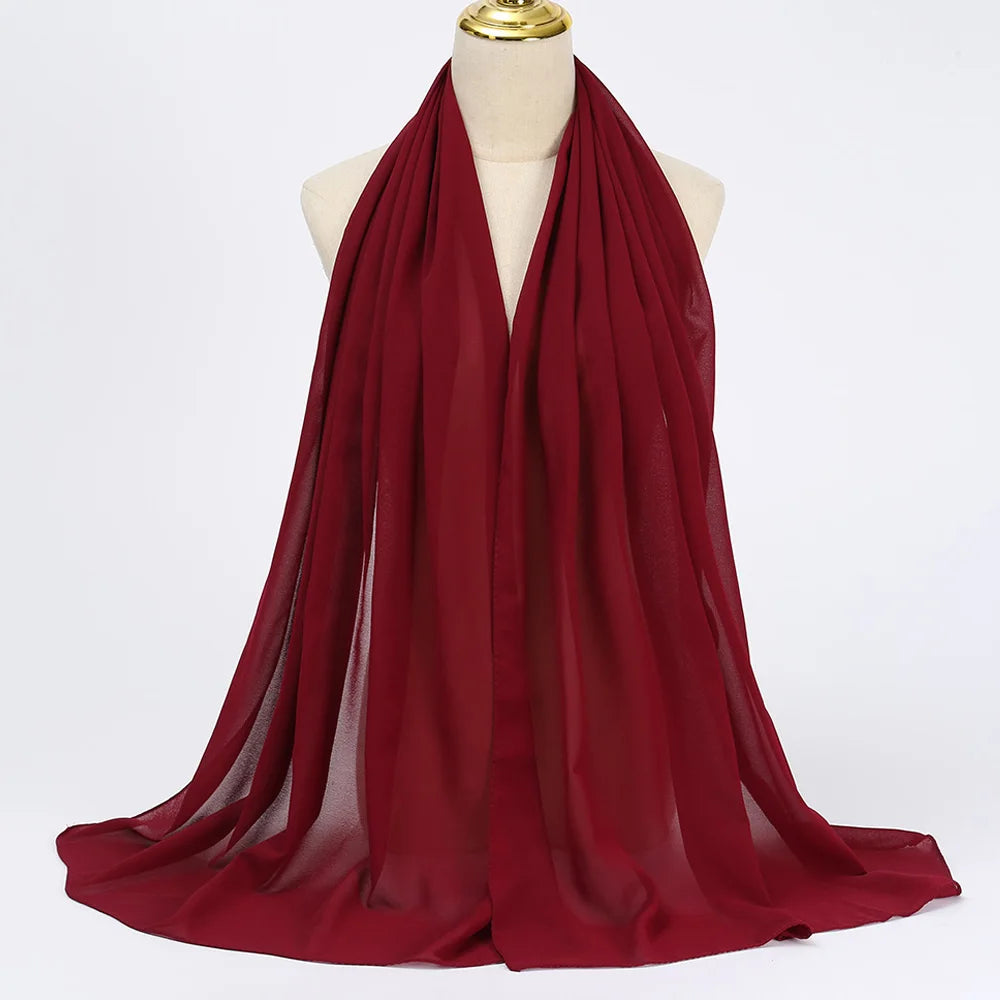Muslim Chiffon Hijab Scarf - Elegant & Versatile - VaultHaus