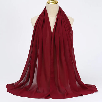 Muslim Chiffon Hijab Scarf - Elegant & Versatile - VaultHaus