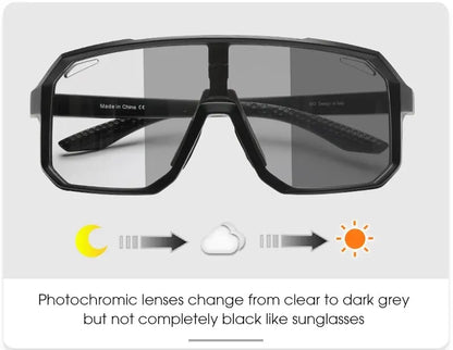 Cycling Glasses Photochromic Sunglasses Men Women Mountain Bike Road Eyewear New Bicycle Riding Outdoor Sports Hiking Goggles - VaultHaus