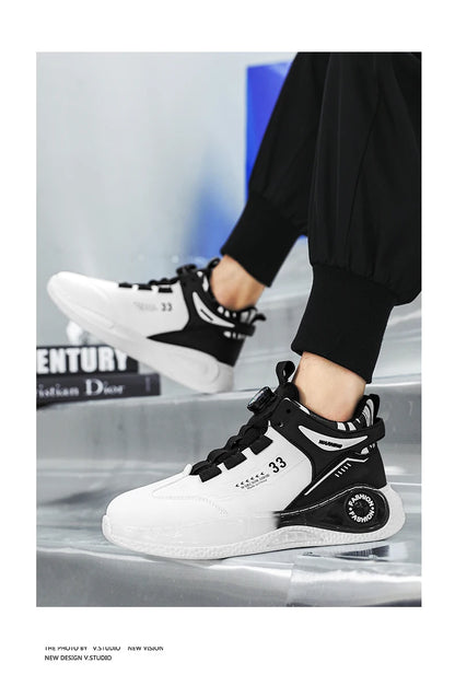 Comfortable Non Slip Lace Up Men's Sneakers - VaultHaus