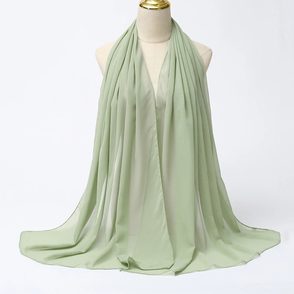 Muslim Chiffon Hijab Scarf - Elegant & Versatile - VaultHaus