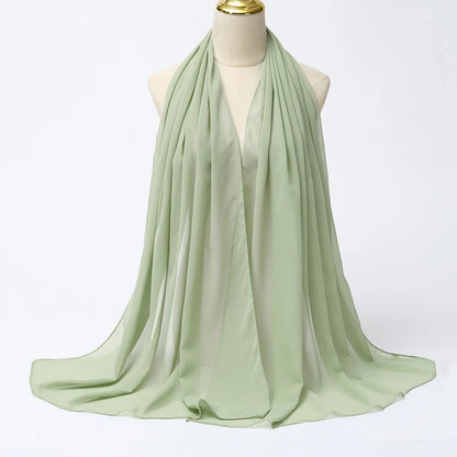 Muslim Chiffon Hijab Scarf - Elegant & Versatile - VaultHaus