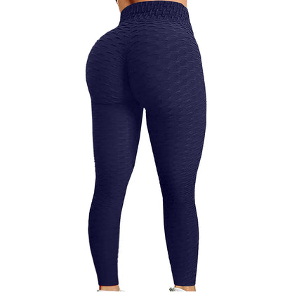 Damen Leggings mit hoher Taille, Yogahose, Bauchkontrolle, schlankmachende Booty-Leggings, Workout, Laufen, Po-Lift-Strumpfhose