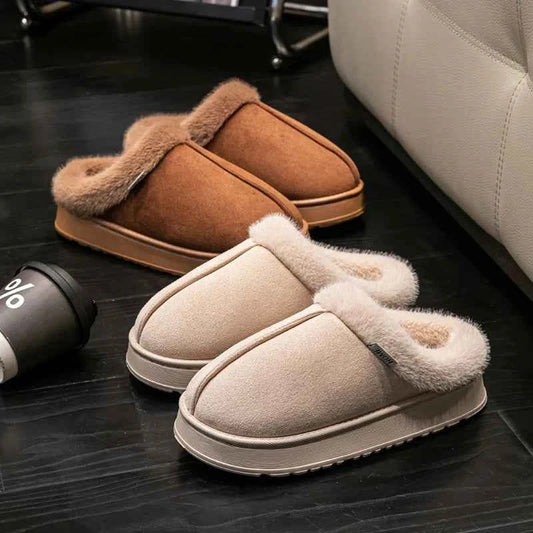 Cozy Fluffy EVA Anti-Slip Winter Slippers - Unisex Comfort