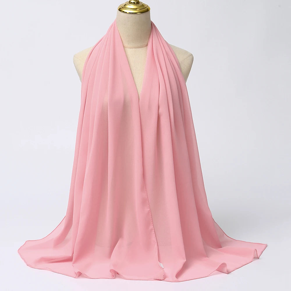 Muslim Chiffon Hijab Scarf - Elegant & Versatile - VaultHaus