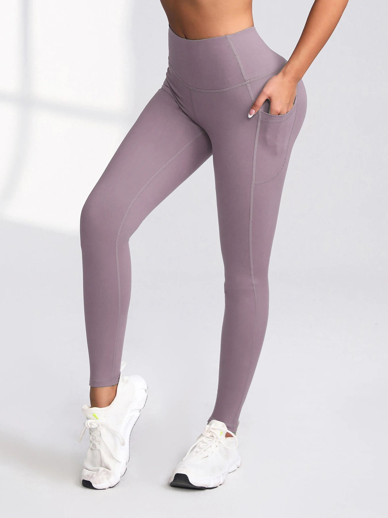 Women's Gym Leggings with Pocket Push Up High Waist Running Outdoors Sports Leggings Women Activewear Stretch Pants