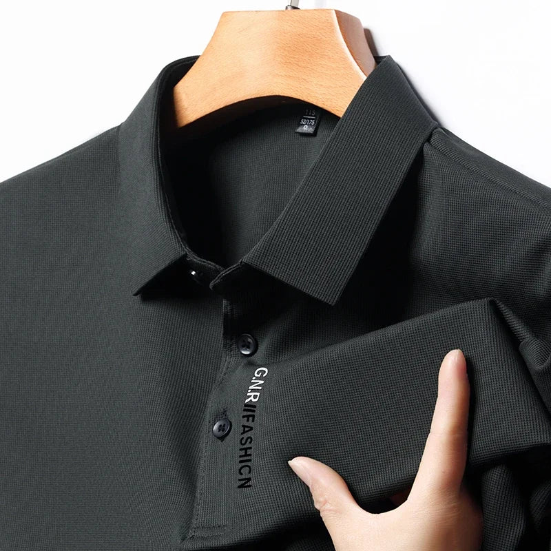 Short Sleeve Solid Colour Polo for Men - VaultHaus