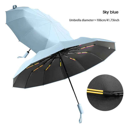 24-Bone Windproof Umbrella: Strong & Anti-UV Sunscreen