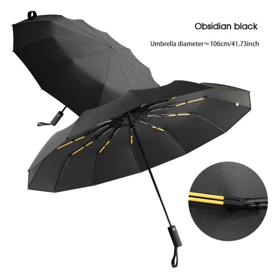 24-Bone Windproof Umbrella: Strong & Anti-UV Sunscreen