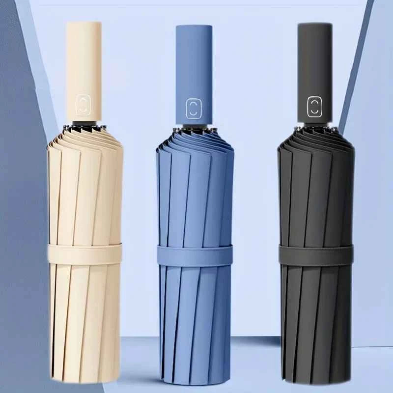 24-Bone Windproof Umbrella: Strong & Anti-UV Sunscreen