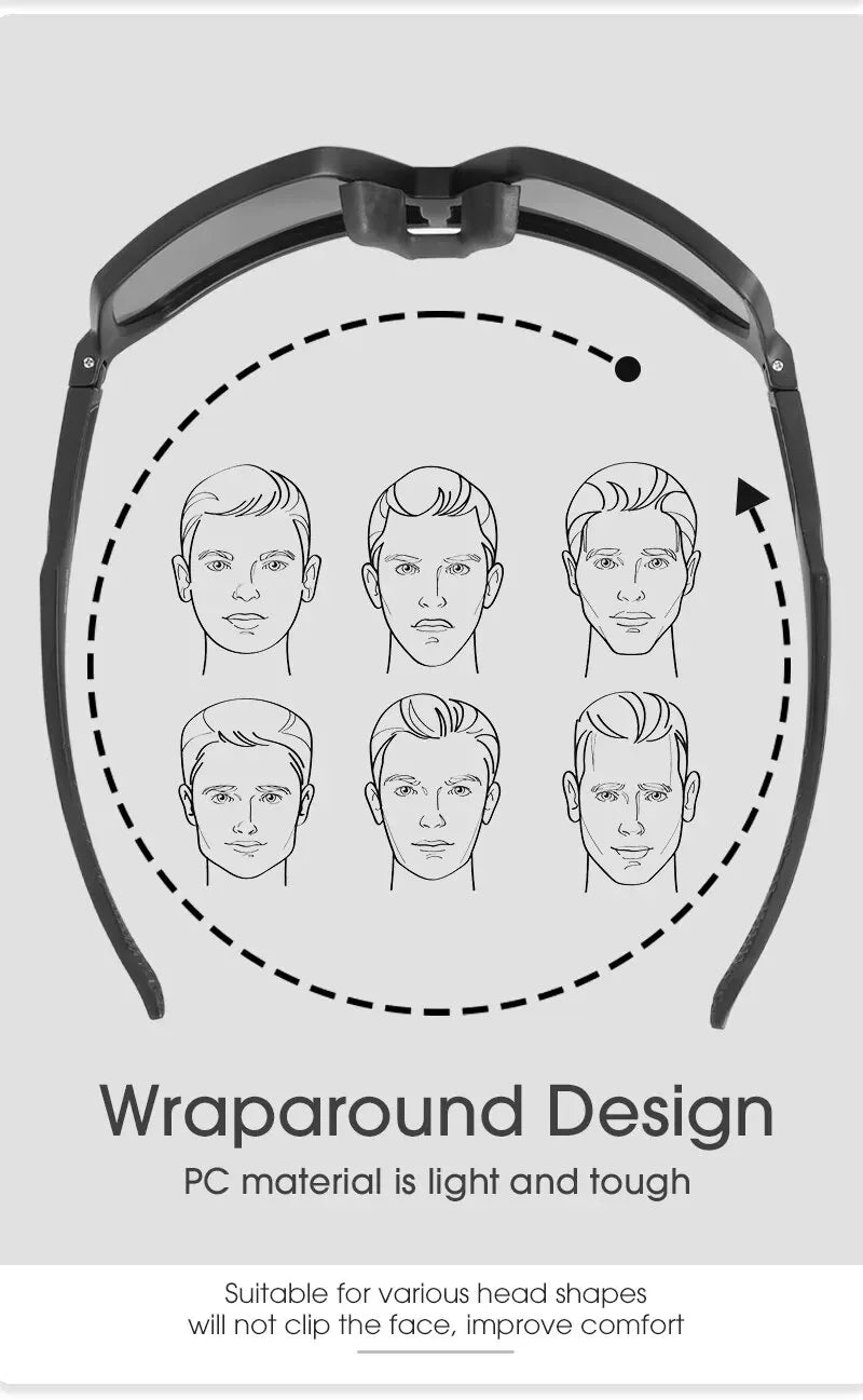 Cycling Glasses Photochromic Sunglasses Men Women Mountain Bike Road Eyewear New Bicycle Riding Outdoor Sports Hiking Goggles - VaultHaus