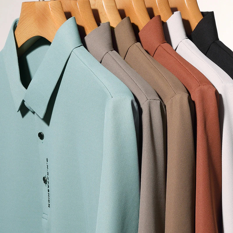 Solid Color Polo Shirt for Men - Stylish Fit - VaultHaus