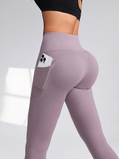 Women's Gym Leggings with Pocket Push Up High Waist Running Outdoors Sports Leggings Women Activewear Stretch Pants