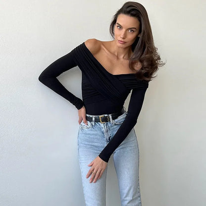 Sexy Off Shoulder Bodysuit for Trendy Looks - VaultHaus
