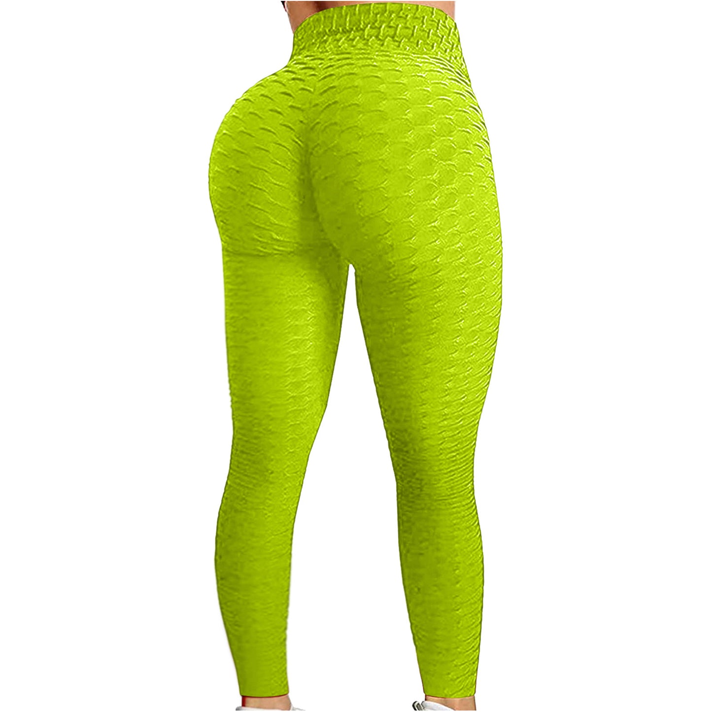 Damen Leggings mit hoher Taille, Yogahose, Bauchkontrolle, schlankmachende Booty-Leggings, Workout, Laufen, Po-Lift-Strumpfhose