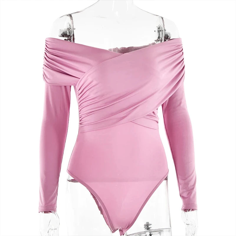 Sexy Off Shoulder Bodysuit for Trendy Looks - VaultHaus