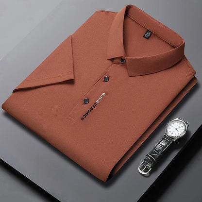 Solid Color Polo Shirt for Men - Stylish Fit - VaultHaus