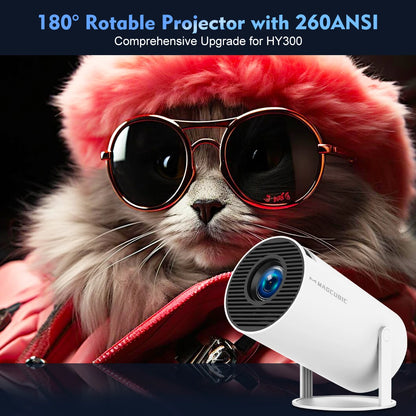 Proyector Magcubic HY300 Pro 4K Android 11 Dual Wifi6 260ANSI Allwinner H713 BT5.0 1080P 1280*720P Proyector de cine en casa para exteriores