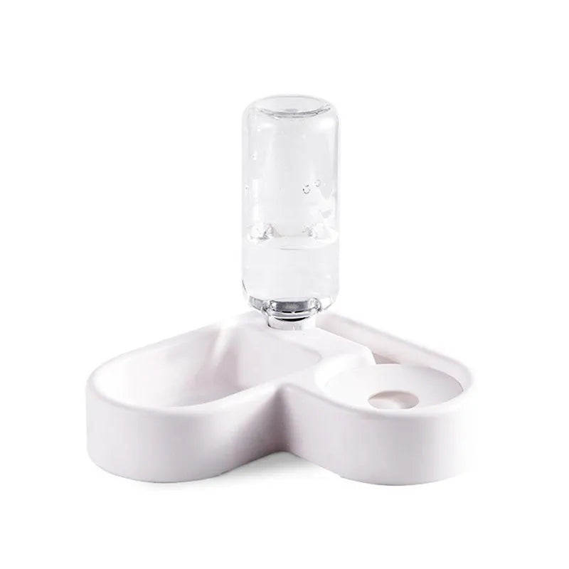 Automatic Pet Water Bowl With Food Dispenser Cats And Dogs - VaultHaus