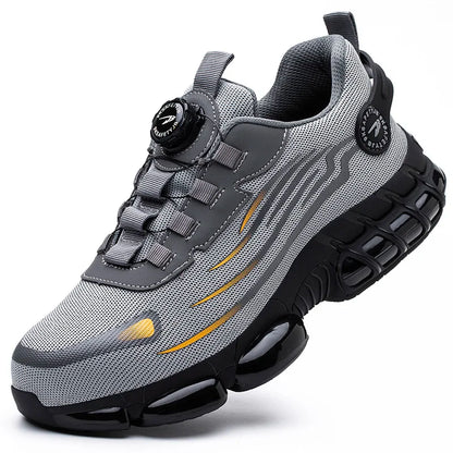 Men Sneakers Work Steel Toe Safety Protective Shoes, Puncture-Proof Anti-smash Steel Toe Boots