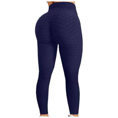 Damen Leggings mit hoher Taille, Yogahose, Bauchkontrolle, schlankmachende Booty-Leggings, Workout, Laufen, Po-Lift-Strumpfhose