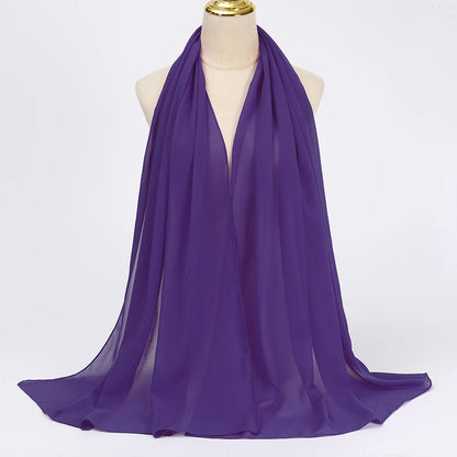 Muslim Chiffon Hijab Scarf - Elegant & Versatile - VaultHaus