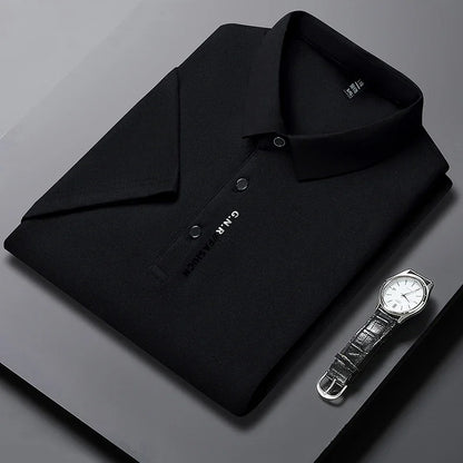 Solid Color Polo Shirt for Men - Stylish Fit - VaultHaus