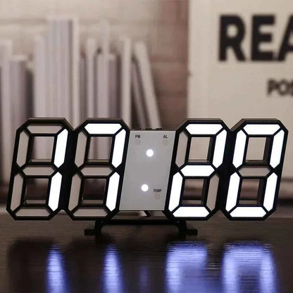 3D LED Digital Wall Clock | Glow Night Mode | Aesthetic Room Decor