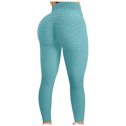 Damen Leggings mit hoher Taille, Yogahose, Bauchkontrolle, schlankmachende Booty-Leggings, Workout, Laufen, Po-Lift-Strumpfhose