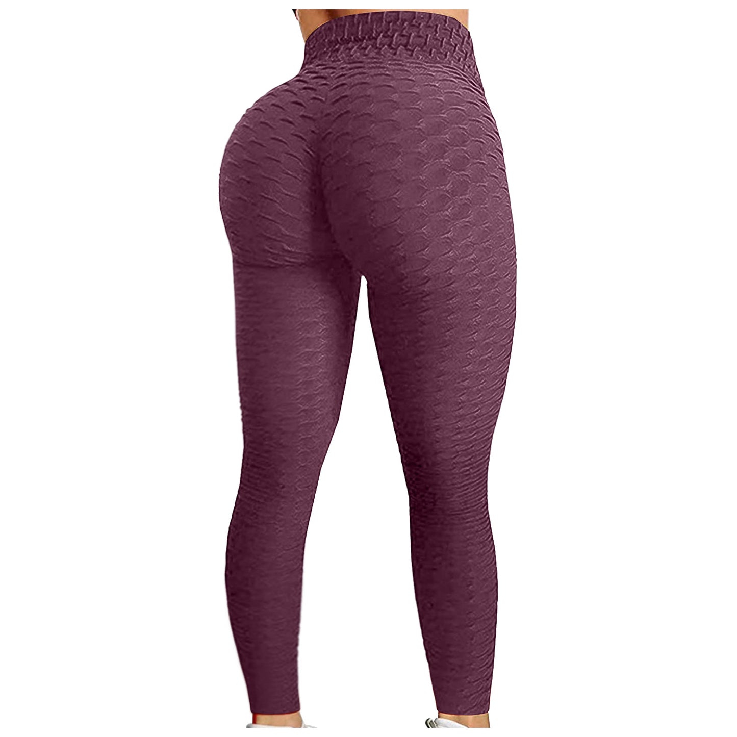 Damen Leggings mit hoher Taille, Yogahose, Bauchkontrolle, schlankmachende Booty-Leggings, Workout, Laufen, Po-Lift-Strumpfhose