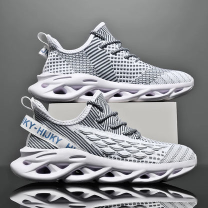 Men's Luxury Sneakers with Bold Artistic Design - VaultHaus