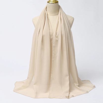 Muslim Chiffon Hijab Scarf - Elegant & Versatile - VaultHaus