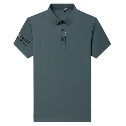 Short Sleeve Solid Colour Polo for Men - VaultHaus