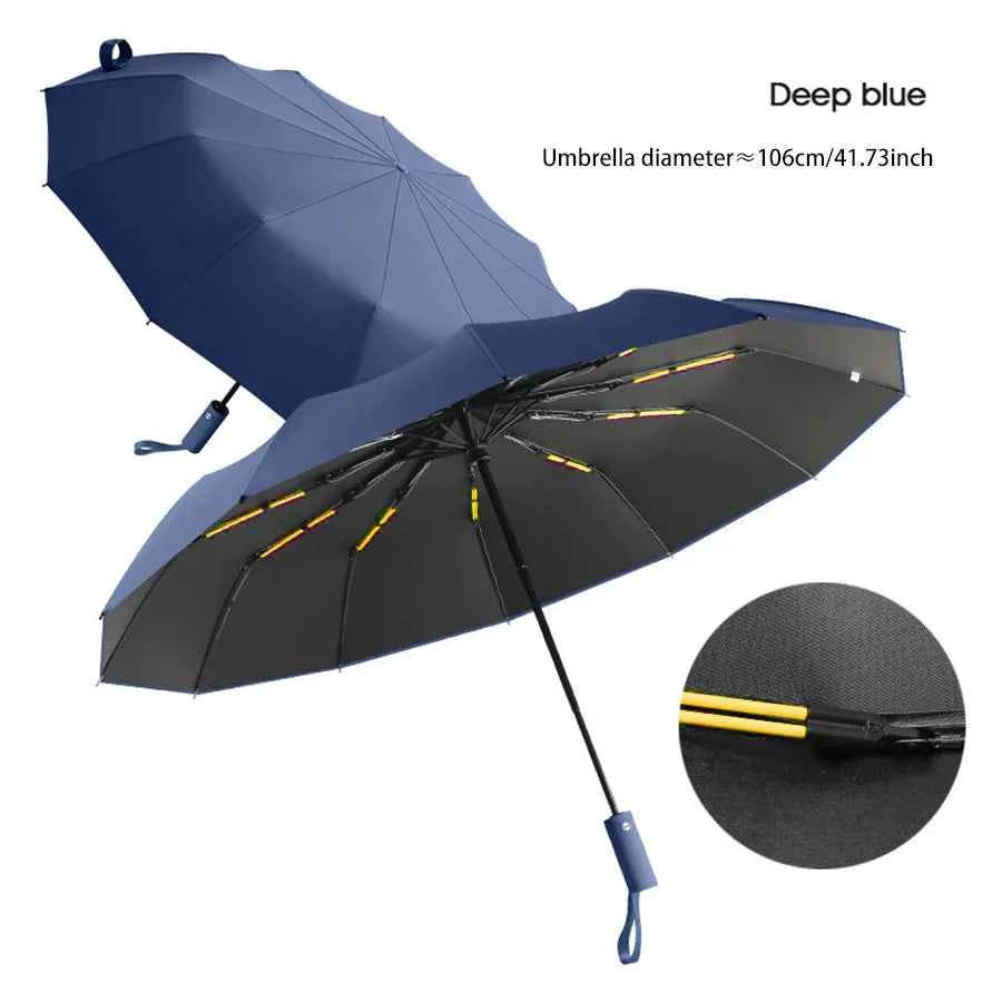 24-Bone Windproof Umbrella: Strong & Anti-UV Sunscreen