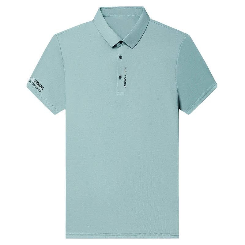 Solid Color Polo Shirt for Men - Stylish Fit - VaultHaus