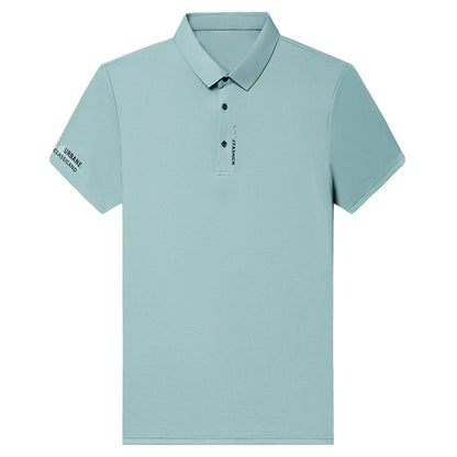 Solid Color Polo Shirt for Men - Stylish Fit - VaultHaus