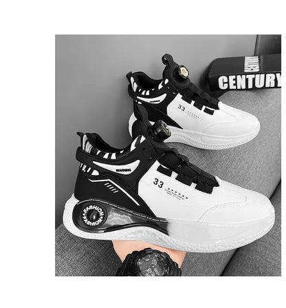 Comfortable Non Slip Lace Up Men's Sneakers - VaultHaus