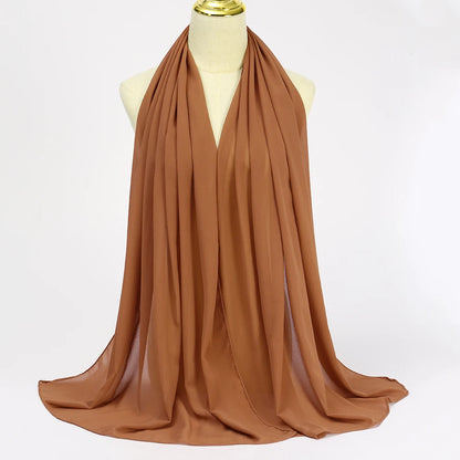 Muslim Chiffon Hijab Scarf - Elegant & Versatile - VaultHaus