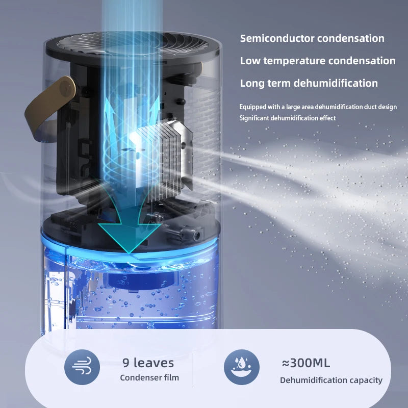 Smart Air Dehumidifier for Home Office - Negative Ion Mold Removal
