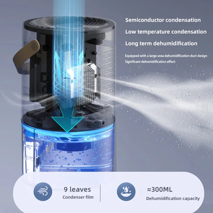 Smart Air Dehumidifier for Home Office - Negative Ion Mold Removal