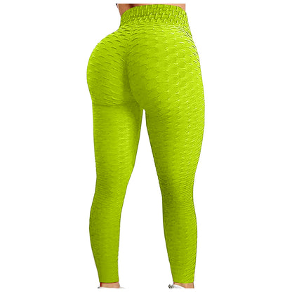 Pantalones de yoga de cintura alta para mujer, mallas adelgazantes para control del abdomen, para entrenamiento, correr, levantamiento de glúteos