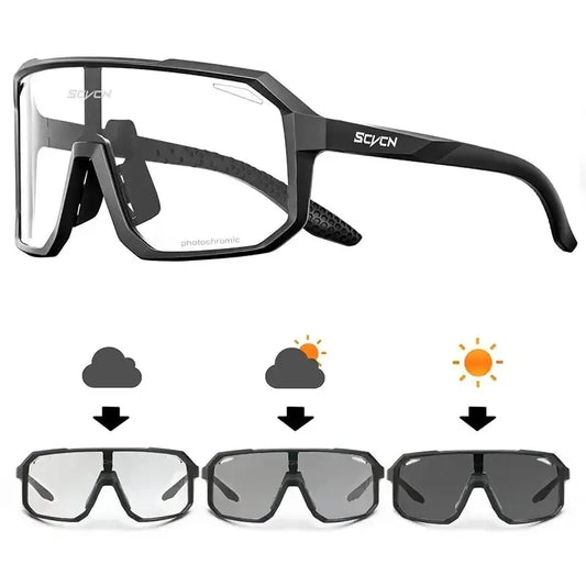 Cycling Glasses Photochromic Sunglasses Men Women Mountain Bike Road Eyewear New Bicycle Riding Outdoor Sports Hiking Goggles - VaultHaus