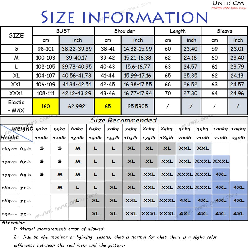 Size chart for men's ribbed turtleneck jumper with detailed measurements for optimal fit