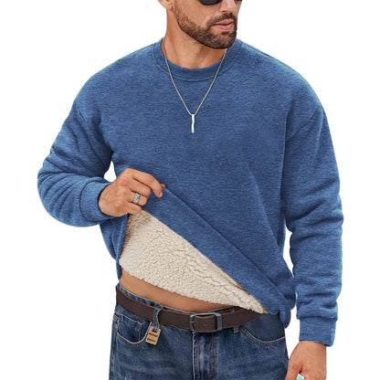 VaultHaus thermal pullover for men featuring a soft, warm lining for ultimate comfort