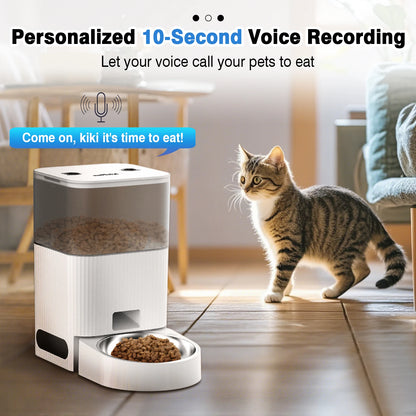 VaultHaus Automatic Cat or Dog Feeder with APP Control and Timer for personalized feeding needs