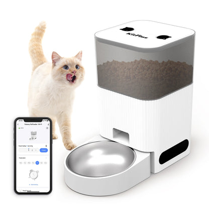 Automatic Cat or Dog Feeder with APP Control and Timer for Convenient Pet Feeding