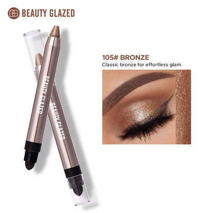 Beauty Glazed dual-ended highlighter eyeshadow pencil pearlescen in bronze shade for effortless glam