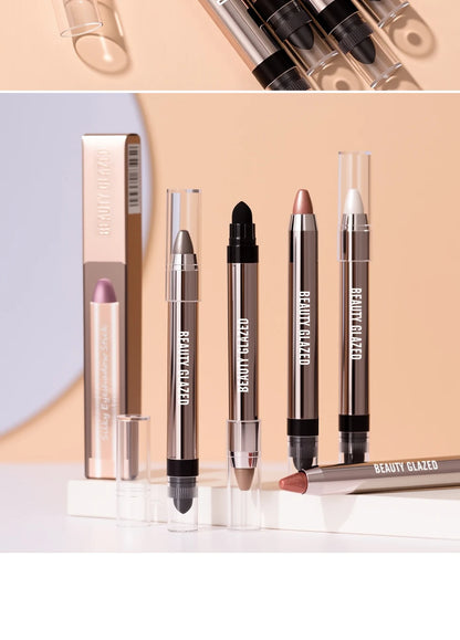 VaultHaus dual-ended highlighter eyeshadow pencil pearlescen set with multiple shimmer shades